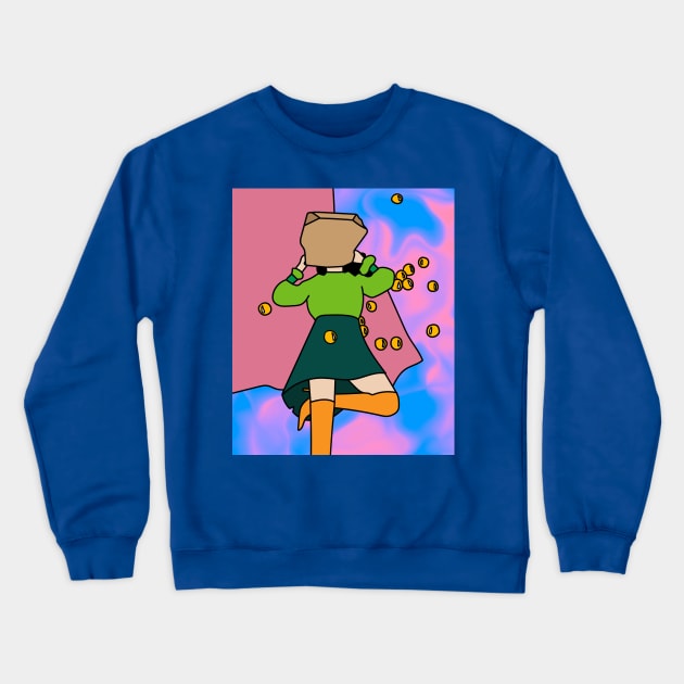 Crazy Abstract Modern Art Crewneck Sweatshirt by flofin